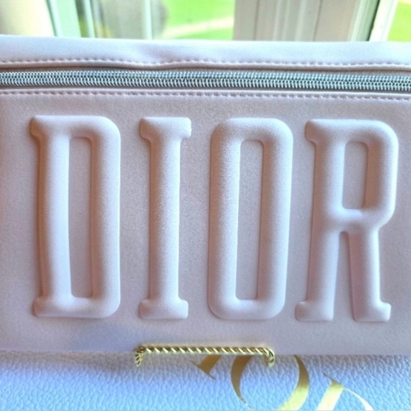 Dior Beauty Handbags - Dior Beauty Soft Pink Vegan Leather Clutch/Makeup Bag